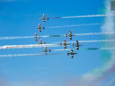 4) l�attesissima esibizione della Pattuglia acrobatica nazionale delle �Frecce Tricolori� foto 9